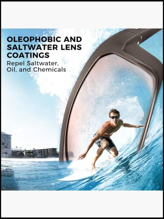 Polarized Sport Sunglasses with Grilamid Frames for Driving Fishing Cycling
